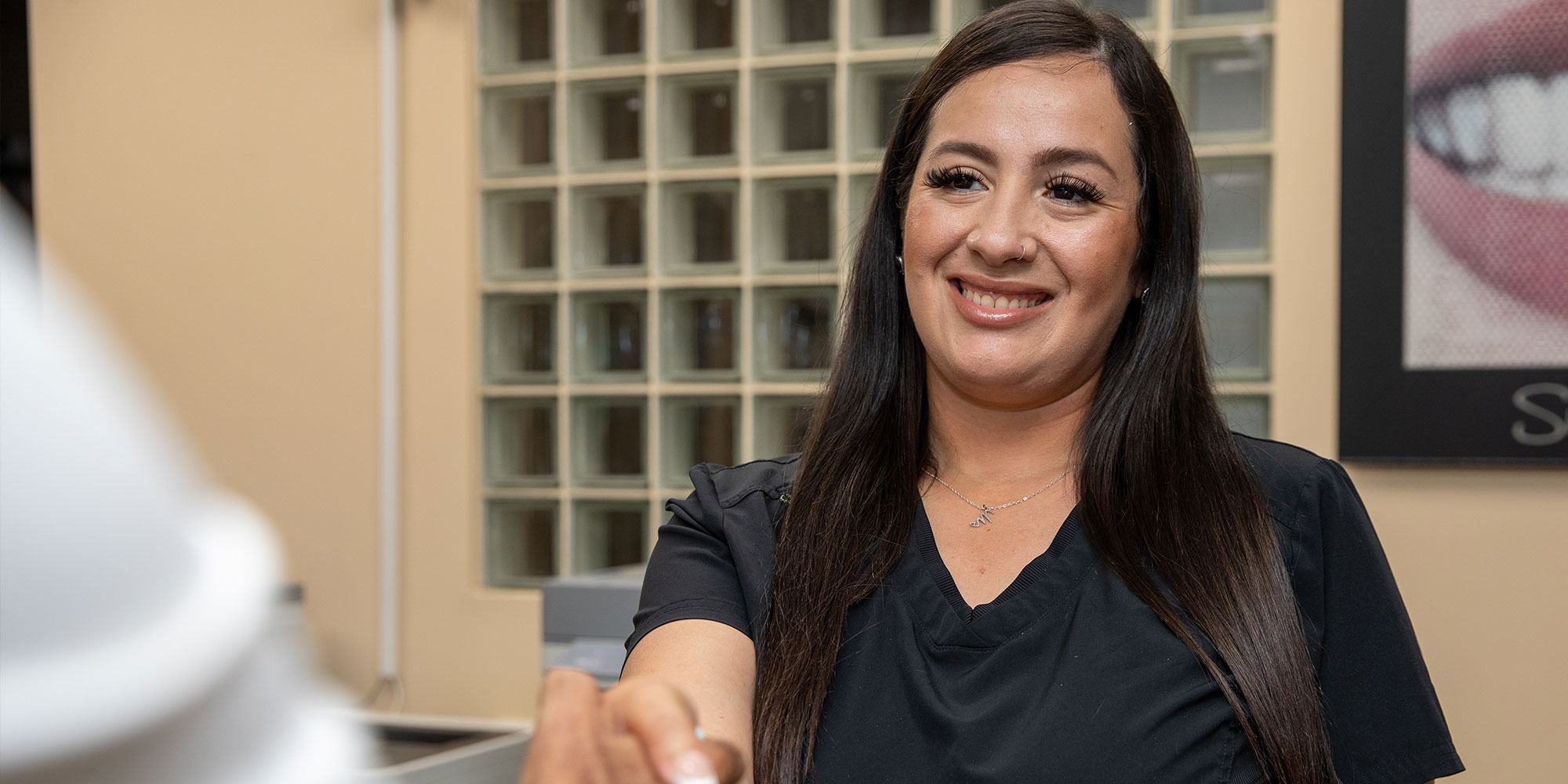 team member greeting Patient